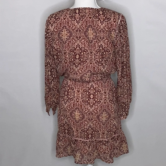 Madewell Drawstring Peasant Dress in Kaleidoscope Print - Size XS - Picture 4 of 8